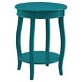 thumbnail image 1 of Linon Wren 18.5" Round Accent End Table with Shelf in Teal Blue Painted Wood, 1 of 6