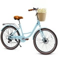 thumbnail image 1 of Linor 24 Inch Cruiser Bike for Women, Lightweight Step-Through Bicycle, 1 of 7