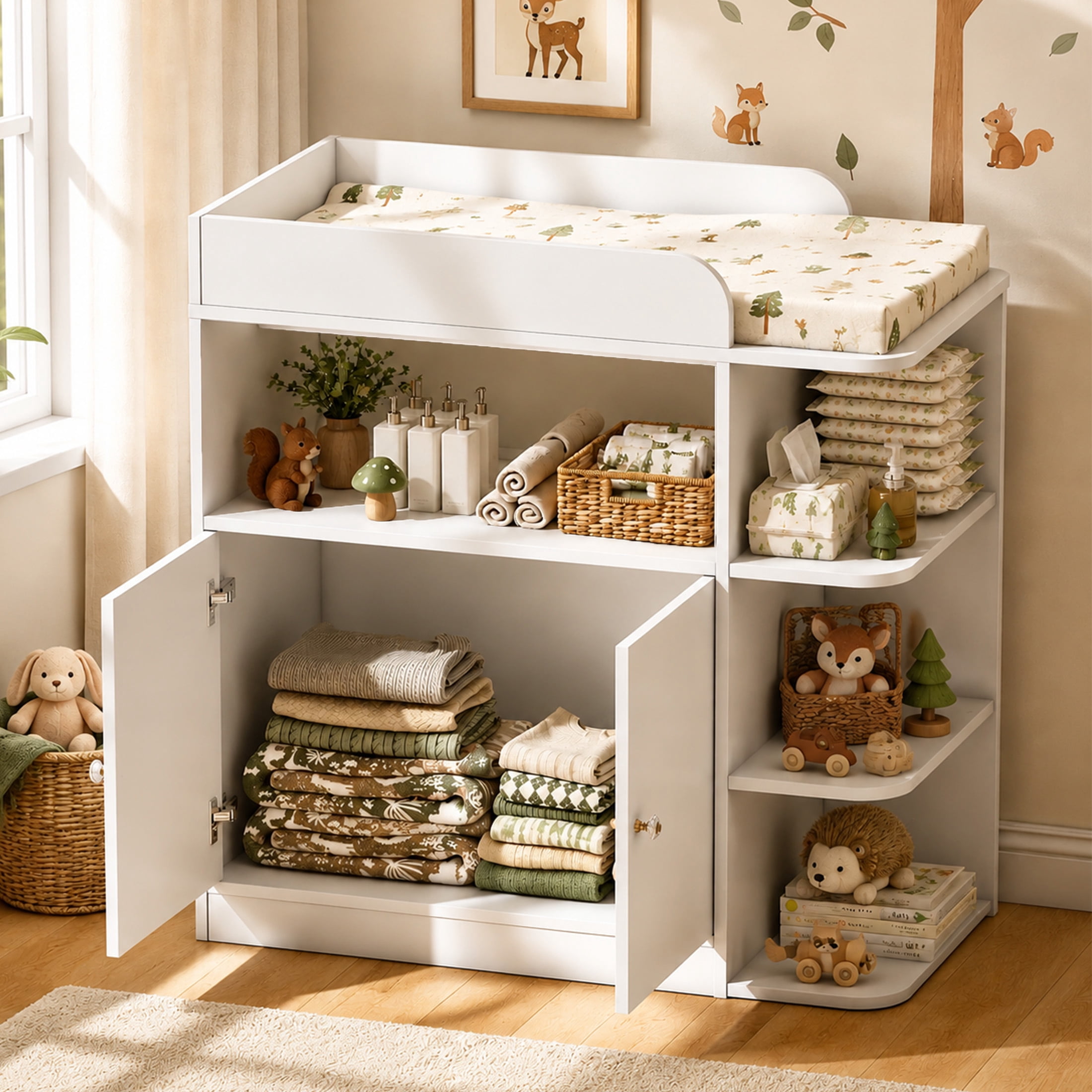 ネイバーフッド　CHANGING ROOM FOR KIDS Linor Baby Dresser with Changing Table, 34.3 x 18.5 x 34.5 in