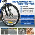 thumbnail image 1 of Linor Adult Tricycle with Rear Seats, 20" 3-Wheel, Front and Rear Baskets, Trike for Seniors, Blue, 1 of 11