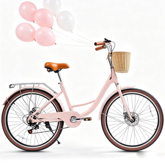 Akaber Beach Cruiser Bicycle, 26 Inch, Commute Bike for Adults, Women