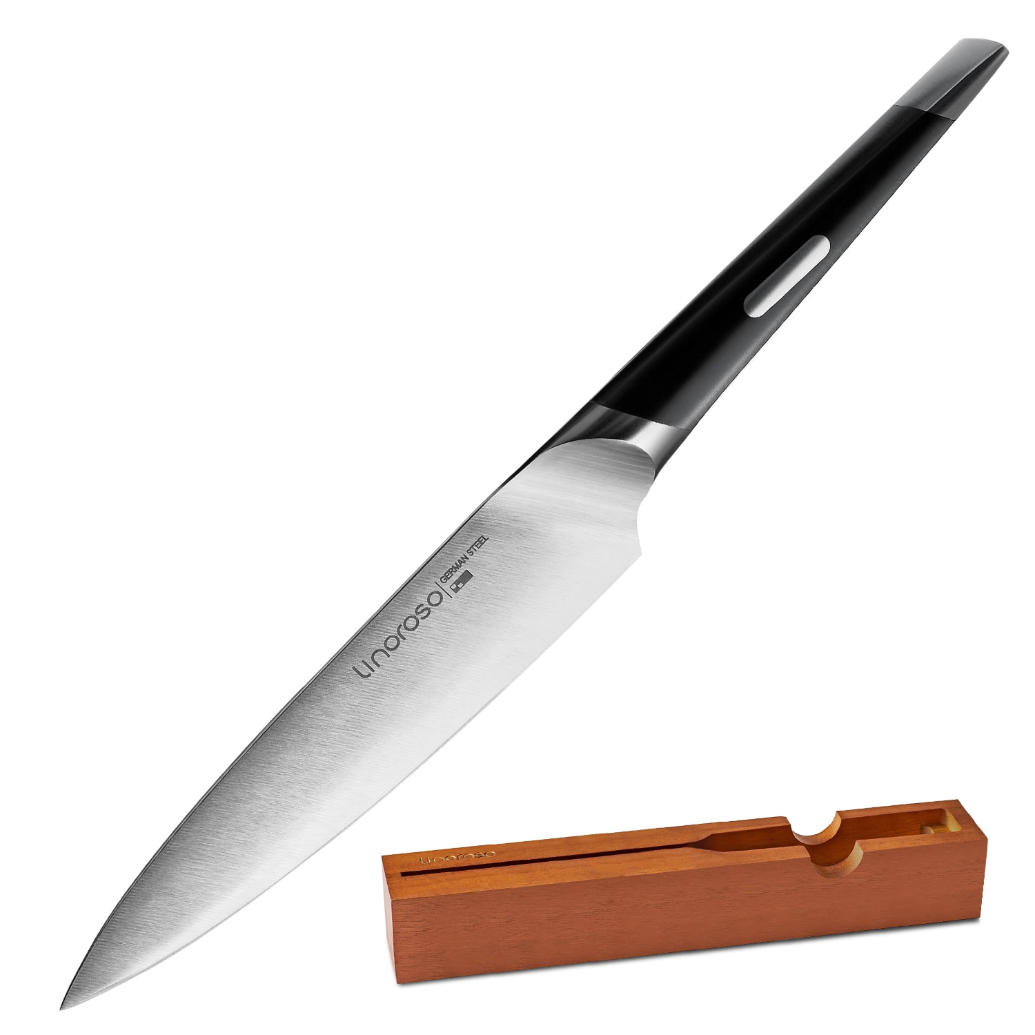 Linoroso 4.5 inch Paring Knife for Kitchen Use, Peeling Knife with In