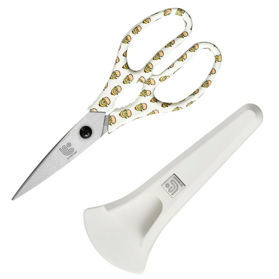 Linoroso Kitchen Scissors - Kitchen Shears with Magnetic Holder Made with Heavy Duty Steel 4034 - Graphic,Chick