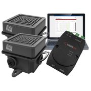 Linortek Netbell-2-2Buz TCP/IP Network Break Buzzer System with Two 4  Extra Loud Buzzers for Industrial Factory Warehouse Lunch Break Time Alert Signalling w/Web-Based Scheduling Software