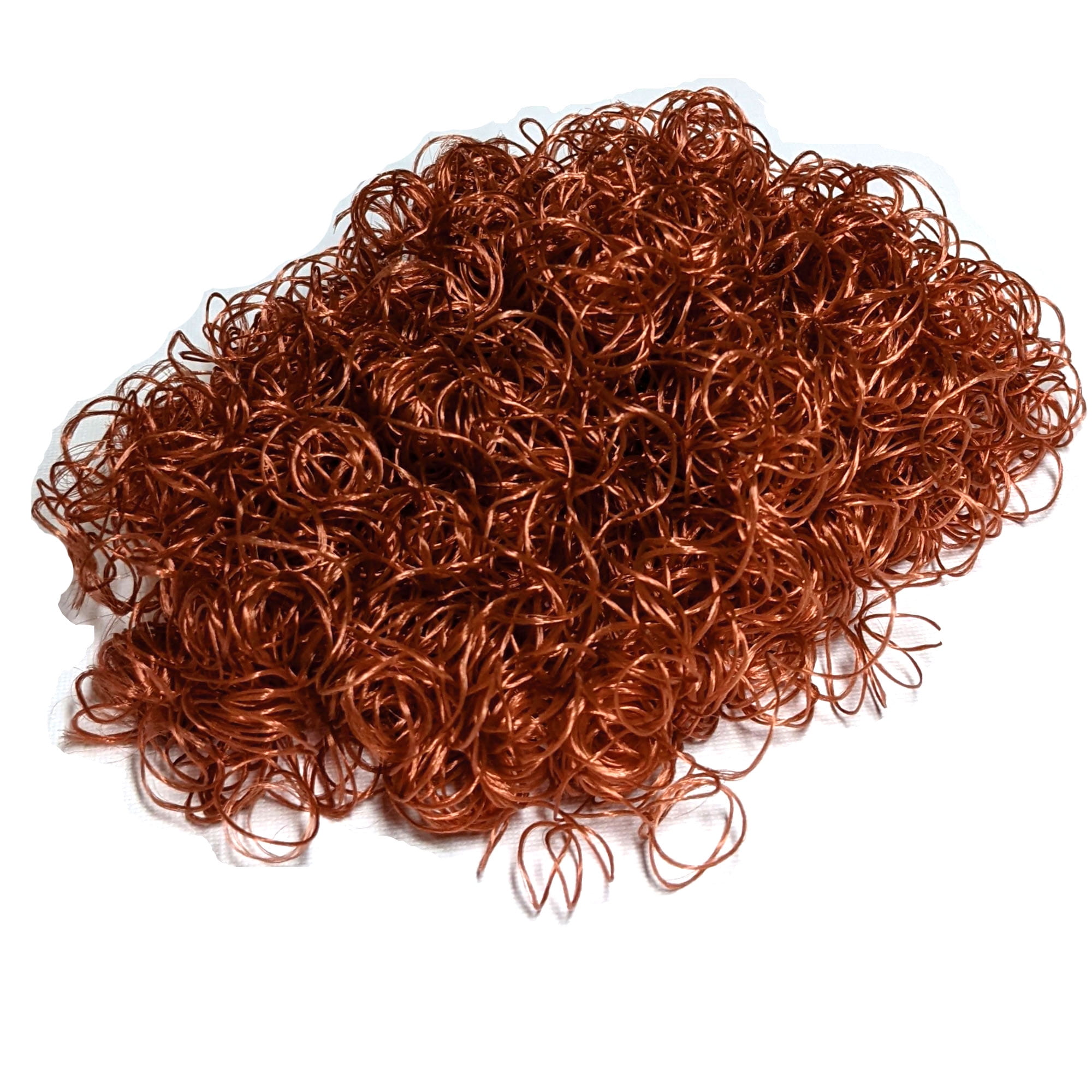 Linpeng Crafts, Curly, Making Supplies, Clown 2oz, Red Burgundy Doll Hair
