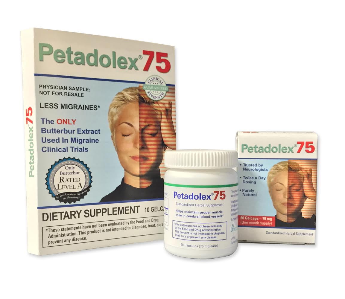 Linpharma Petadolex 75 mg Patented PAFree Butterbur Root Extract