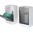 thumbnail image 1 of Linqz 2-Pack Wall-Mounted Soap Holder, Waterproof Self-Draining Bar Soap Box, No-Drill Bathroom Caddy with Adhesives, Multi-Purpose Shower Organizer, 1 of 7