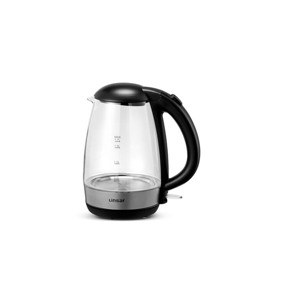 Linsar 1.7L Electric Kettle, White with Automatic Shutoff