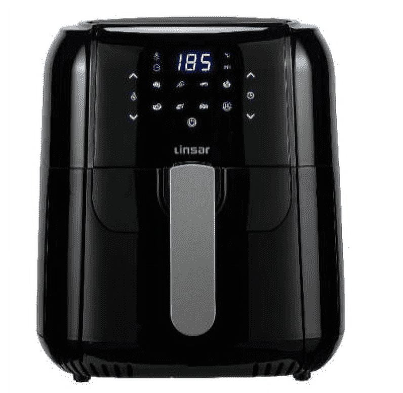 Linsar 6 Qt Digital Display Air Fryer, Black