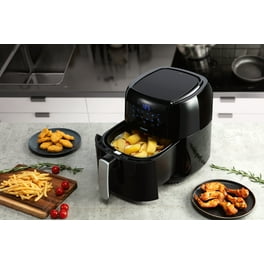  2.2 Quart Compact Air Fryer for Healthy Cooking, Non-Stick,  Dishwasher Safe Basket, 1150W, Black : Home & Kitchen