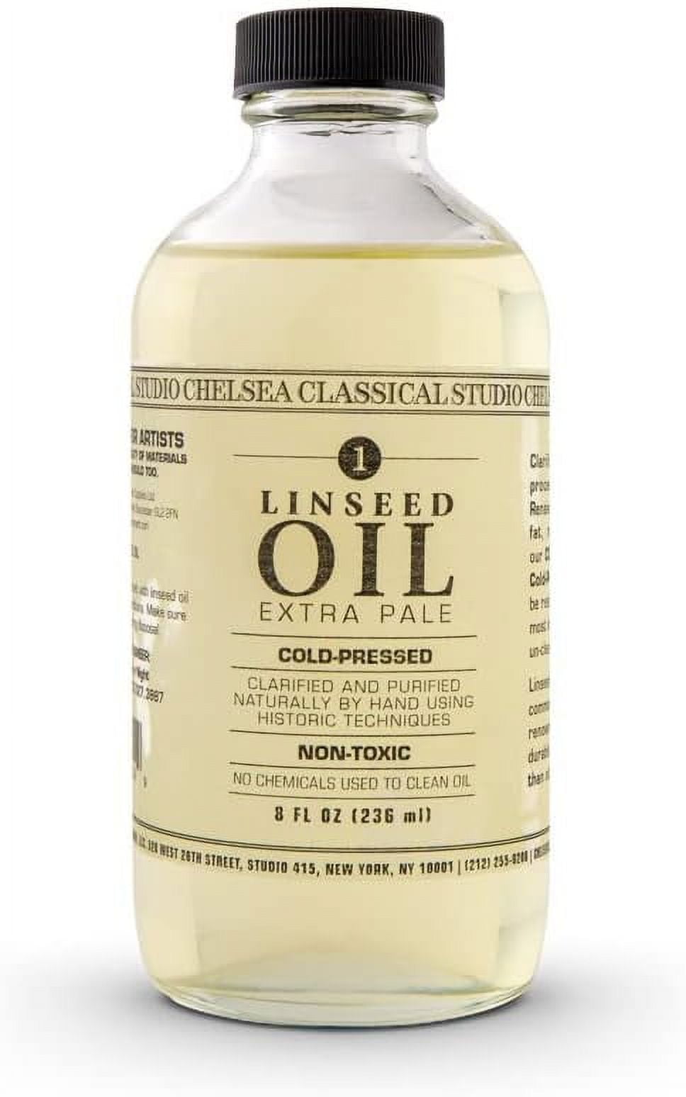 Linseed Oil Paint Medium Cold Pressed Extra Pale Naturally Clarified