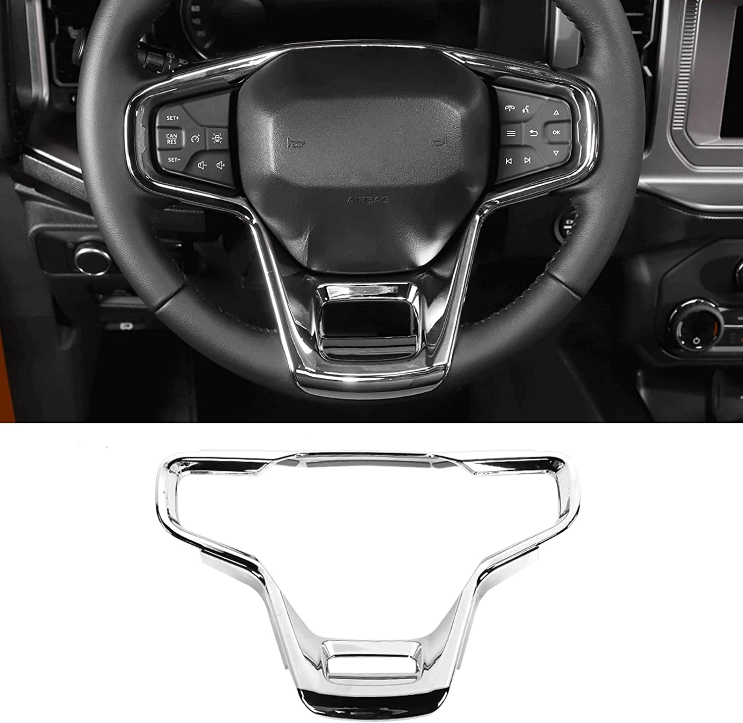 Linskip Steering Wheel Decoration For Ford Mustang 2021 2022 2023