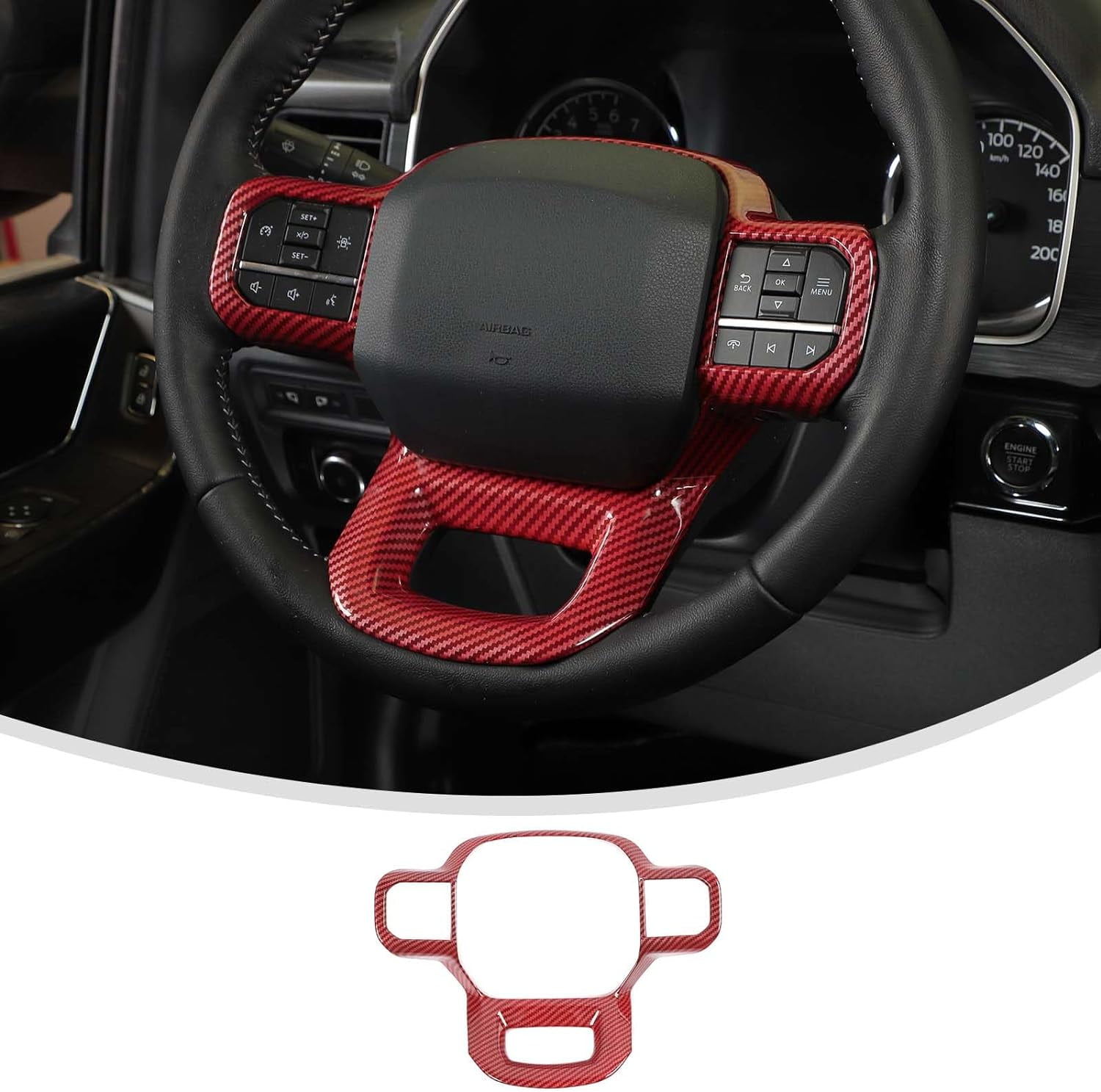 Linskip Steering Wheel Decoration Is Suitable For Ford F150 2021 2022