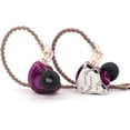 thumbnail image 1 of Linsoul KZ ZS10 Pro 4BA+1DD 5 Driver in-Ear HiFi Metal Earphones with Stainless Steel Faceplate, 2 Pin Detachable Cable (with Mic, Purple), 1 of 8