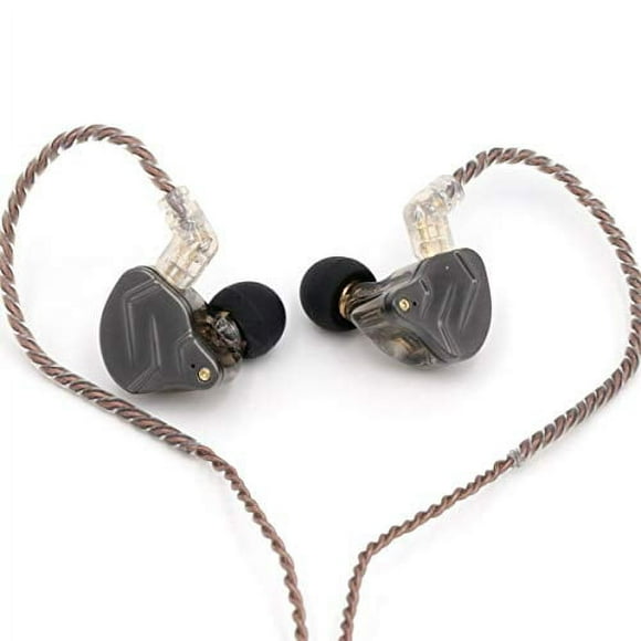 Linsoul KZ ZSN Pro Dual Driver 1BA+1DD Hybrid Metal Earphones HiFi in-Ear Monitor with Detachable 2Pin Cable, Zin Alloy Panel