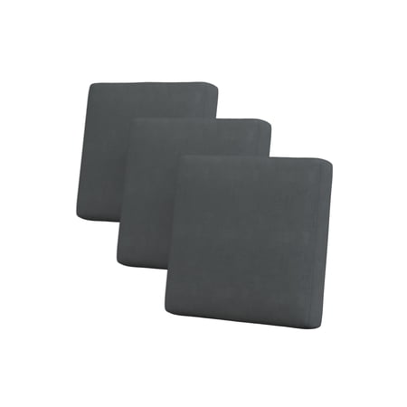 Linsy Home 3 Piece Modular Original Sofa Cover, Washable Seat Cushion Replacement Cover for Modular Couch Sectional,Dark Gray