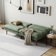thumbnail image 1 of Linsy Home Futon Sofa Bed, Solid Wood  Legs Sofa Bed for Living Room, Green, 1 of 10
