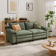 thumbnail image 1 of Linsy Home 90" Loveseat Sofa Couch, Oversized Corduroy Cloud Sofa for Living Room, Apartment, Office, Green, 1 of 9