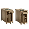 thumbnail image 1 of Linsy Home Farmhouse End Tables for Living Room Set of 2, Brown, 1 of 8
