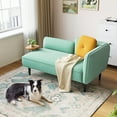 thumbnail image 1 of Linsy Home Loveseat Sofa Couch with Removable Side Table for Living Room, Bedroom, Apartment and Small Space, Easy Assembly, Teal, 1 of 10