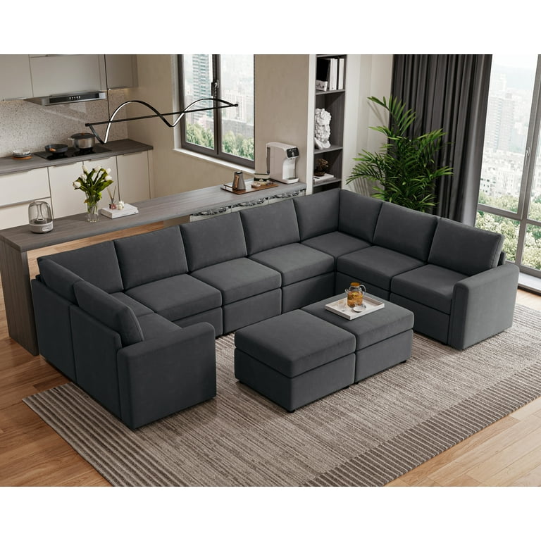 Linsy Home Oversized Modular Couch Sectional Sofa with Storage