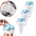 thumbnail image 1 of Lint Catcher for Laundry, 3PCS Reusable Pet Hair Filter Mesh, Floating Hair Removal Bag for Washing Machine, Lint & Debris Collector, Prevents Clogs & Easy Maintenance, Blue, 1 of 9
