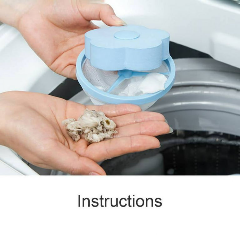 Reusable Washing Machine Lint Catcher Household Washing Machine Lint Mesh  Bag Hair Filter Net Pouch Washer Hair Catcher