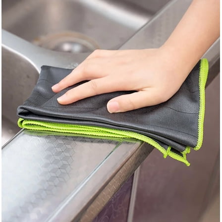 Lint Free Carbon Fiber Cleaning Cloth Glass Window Polishing Streak Free Miracle Easy Clean Rag Reusable for Kitchen Dish