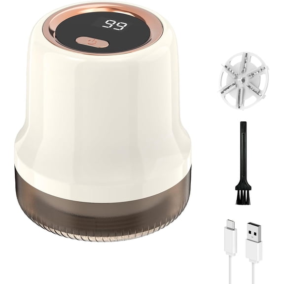 Lint Remover, LR-MINI USB Rechargeable Lint Removal 6 & 3 Speed Shut-Off Protection Electric Portable Remove Fuzz Lint with Display for Furniture Curtain Clothing