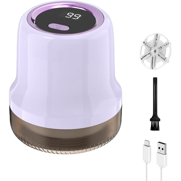 Lint Remover, LR-MINI USB Rechargeable Lint Removal 6 & 3 Speed Shut-Off Protection Electric Portable Remove Fuzz Lint with Display for Furniture Curtain Clothing