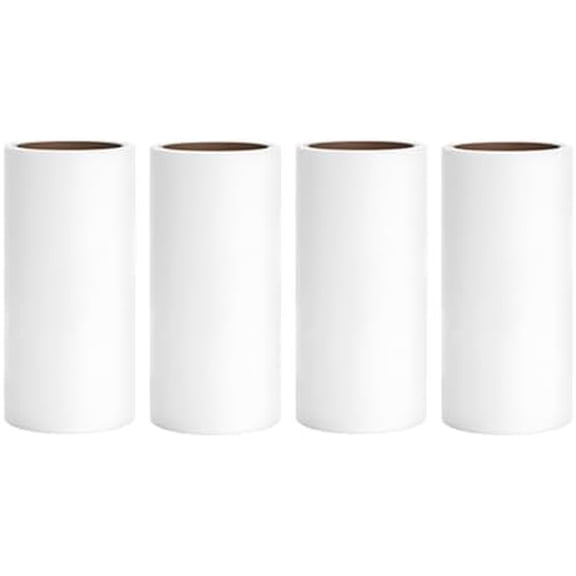 Lint Roller Refills 4 inch Extra Sticky Pet Hair Roller Replacement Refills Only, Inside Diameter 1.5 inch, 60 Sheets per Roll (Pack of 4, Total 240 Sheets)