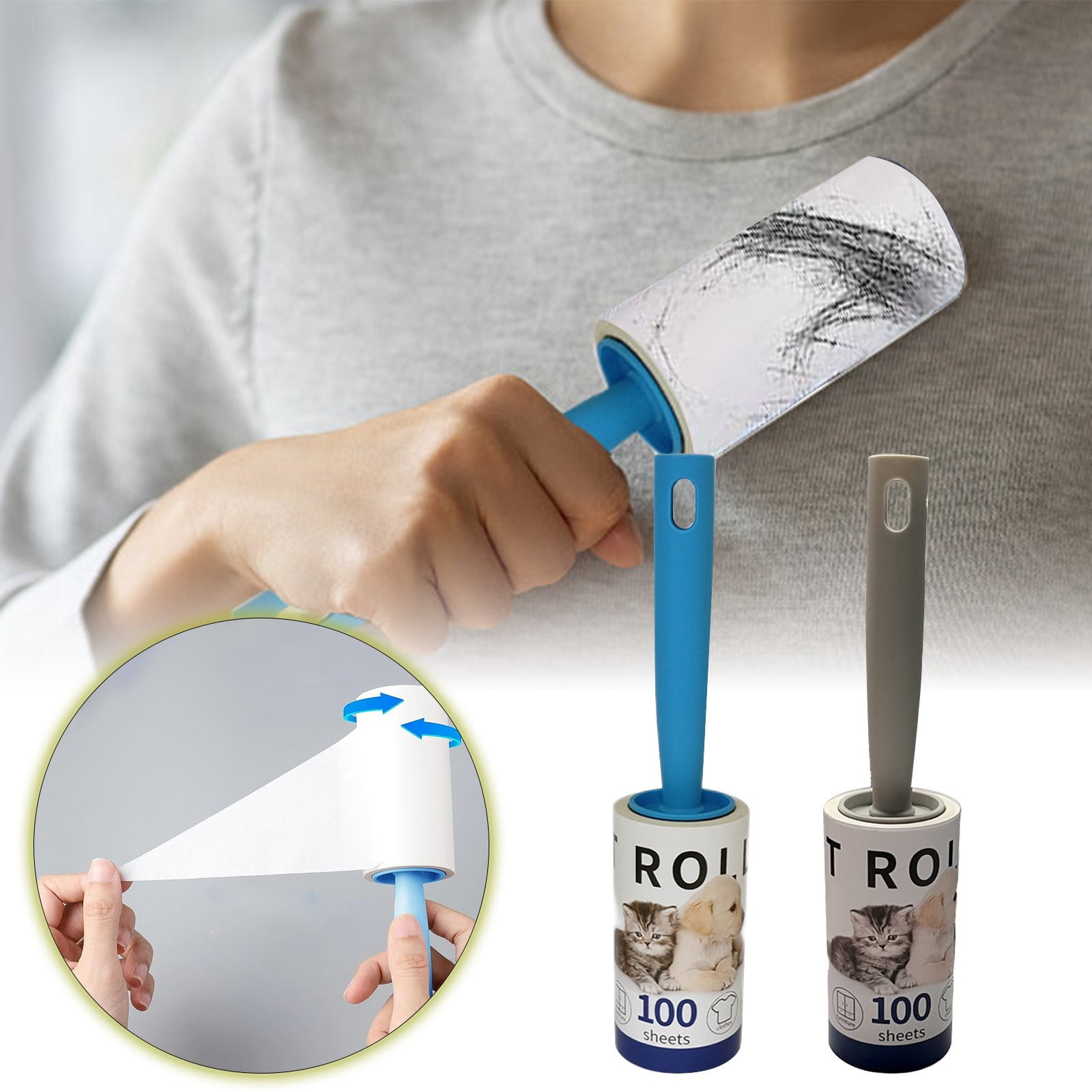 Lint Rollers For Pet Hair Extra Sticky Set Lint Rollers For Pet Hair