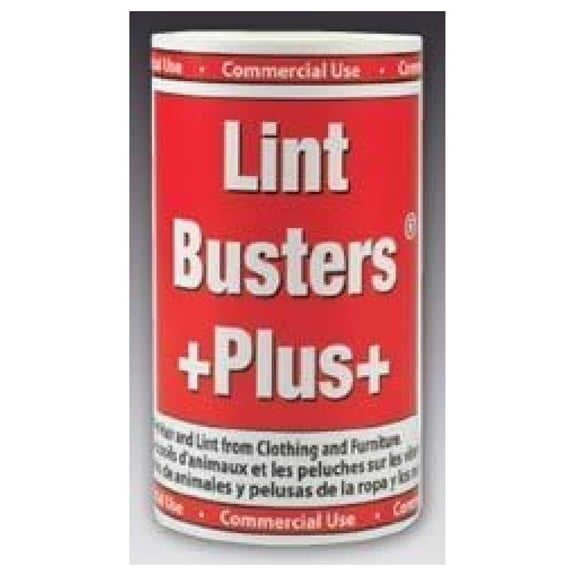 Lint Rollers for Pet Hair & Lint - Lint Buster Plus Grade 12 Roll Set with Handle - Extra Sticky Lint Remover for Clothes, Furniture, Upholstery - 30ft Long