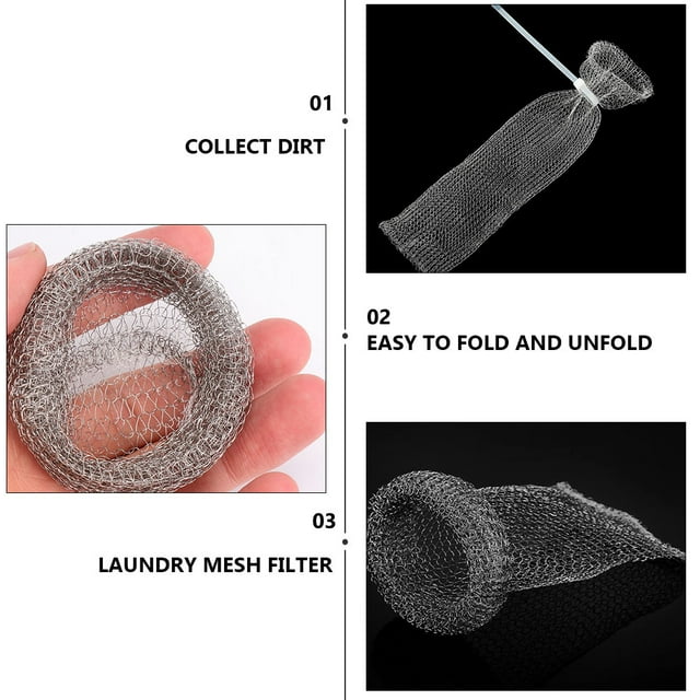 Lint Washer Filter Washing Machine Filter Hose Mesh Drain Snare Traps