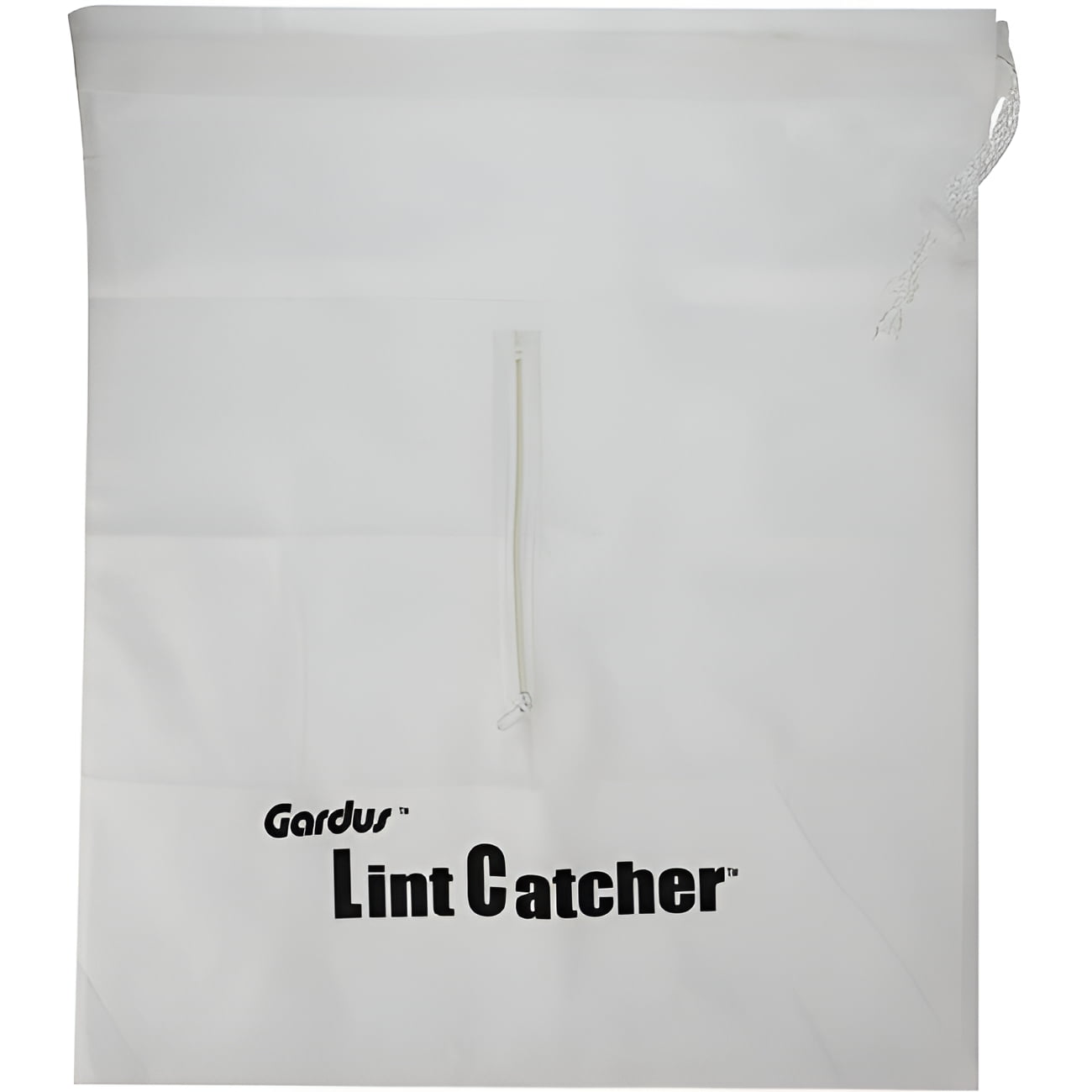Gardus White Lint Catcher Bag with Zipper
