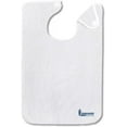 thumbnail image 1 of Linteum Textile 18x30 inches White 100% Cotton Unisex Adult Bib (3 Pack) Velcro Closure, 1 of 6