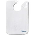 thumbnail image 1 of Linteum Textile 18x30 inches White 100% Cotton Unisex Adult Bib (6 Pack) Velcro Closure, 1 of 6
