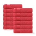 thumbnail image 1 of Linteum Textile Supply Red Hand Towels for Bathroom 16x27 Inches 100% Cotton Zero Twist Hand Towel Set Quick Dry Highly Absorbent Spa Towels Bulk for Salon, Home, Hotel, Gym [Pack of 12], 1 of 7