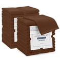 thumbnail image 1 of Linteum Textile 100% Cotton Premium Washcloths, 12x12 Inches [Pack of 24] Chocolate, 1 of 6