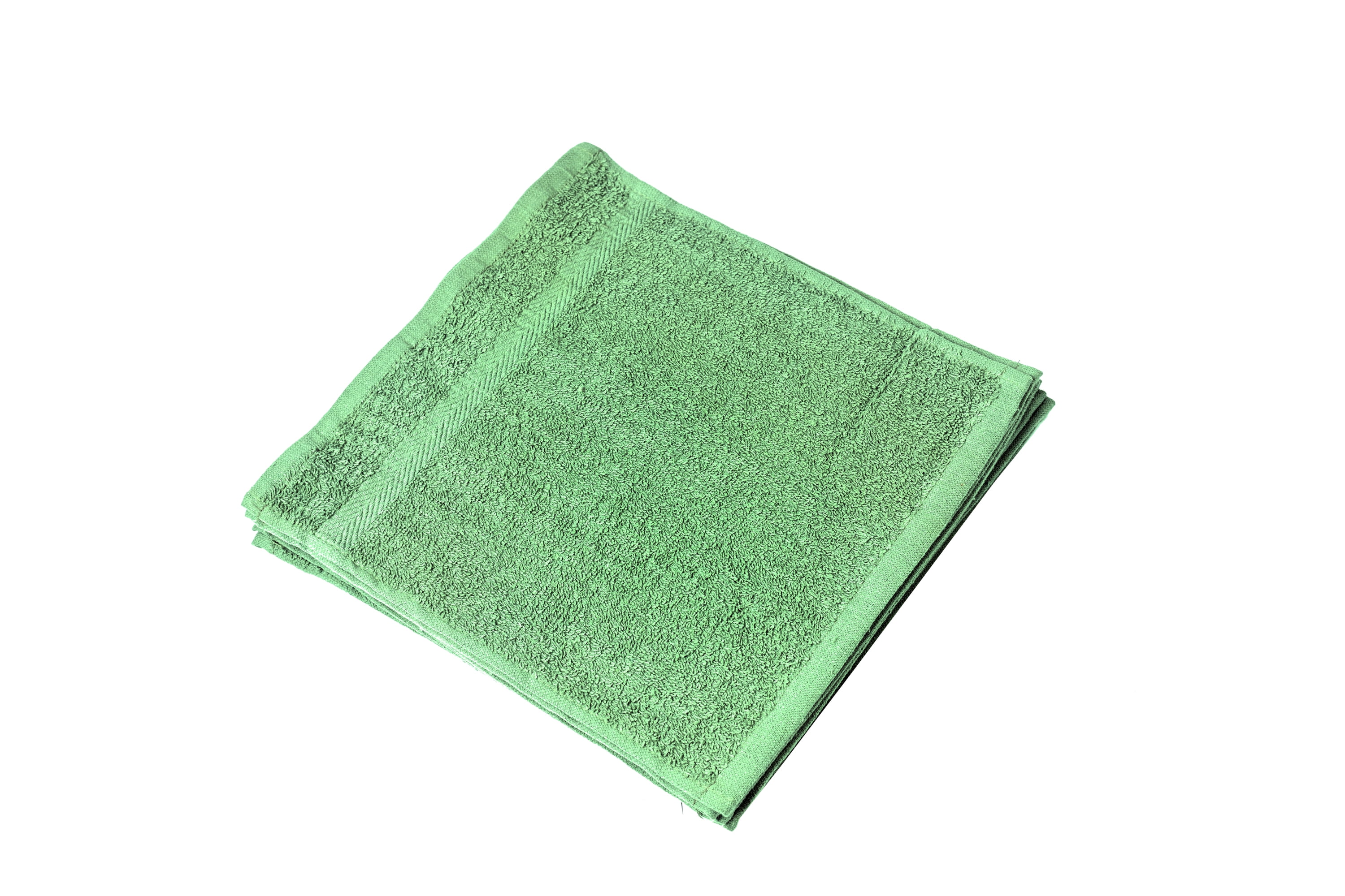 12x12 Premium Color Washcloths - 1 lb/dz - Hunter Green