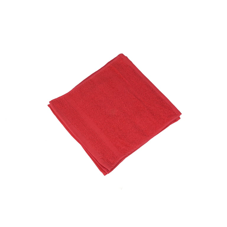 Linteum Textile (12-Pack, 12x12 in, Black) WASHCLOTHS Face Towels, 100%  Soft Cotton