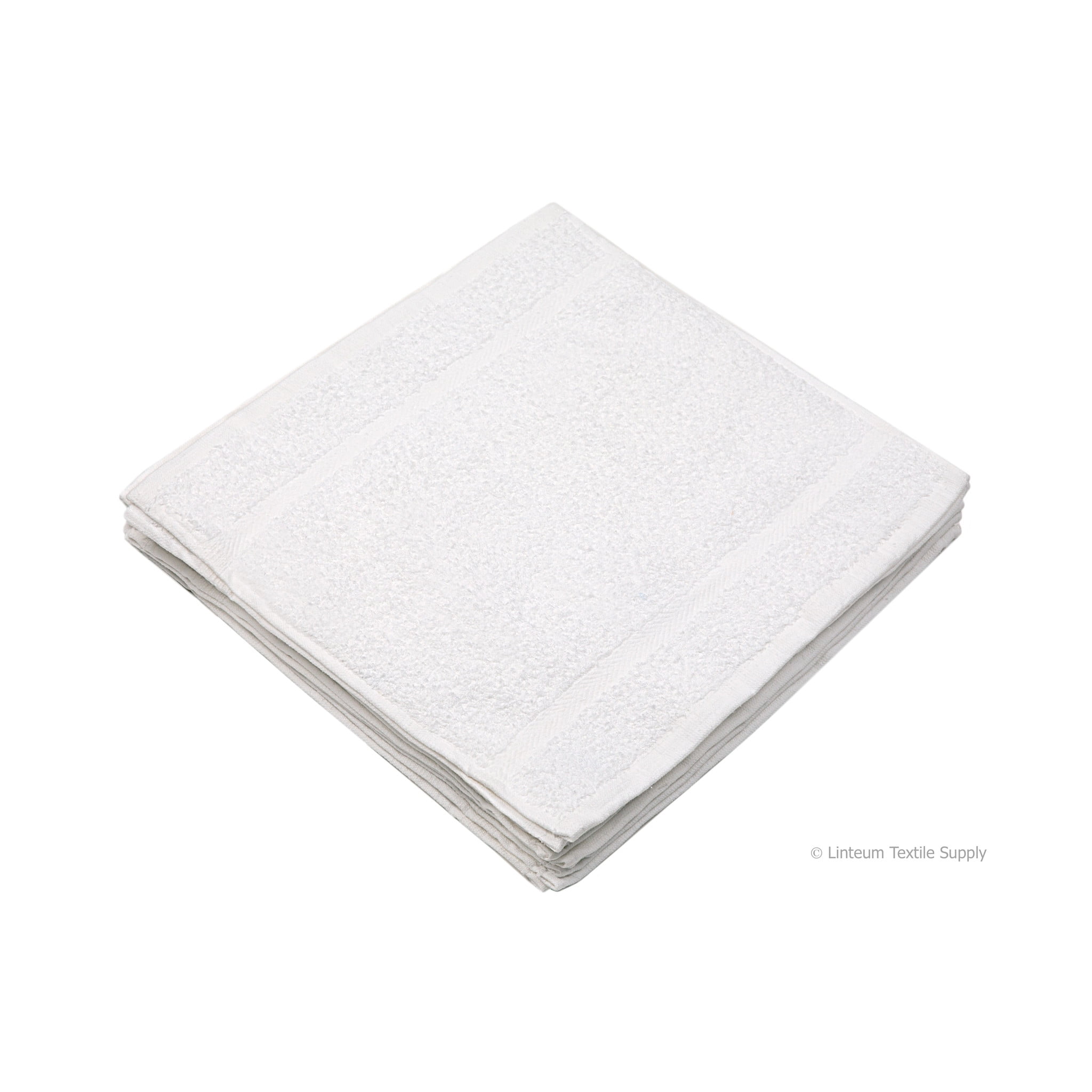 Bulk Spa White Washcloths – 96 Pack – Size 12” x 12” – Thick Loop Pile Washcloth – Absorbent and Soft 100% Ring-Spun Cotton Wash Cloth – Lint Free