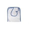 thumbnail image 1 of Linteum Textile (12-Pack, 15x34) Cotton Terry Adult Bibs with Velcro Closure - White w/Blue piping, 1 of 6