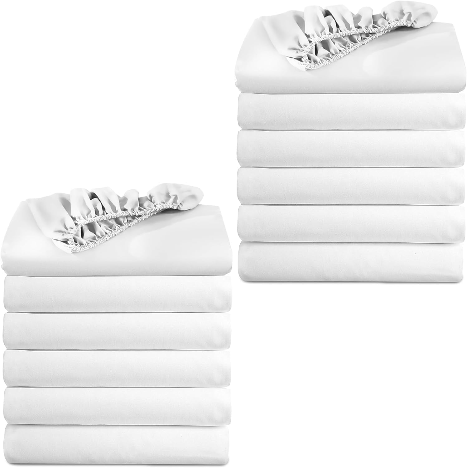 Linteum Textile 12 Pack White (36"x84"x16") 24 oz. Fitted Hospital Bed