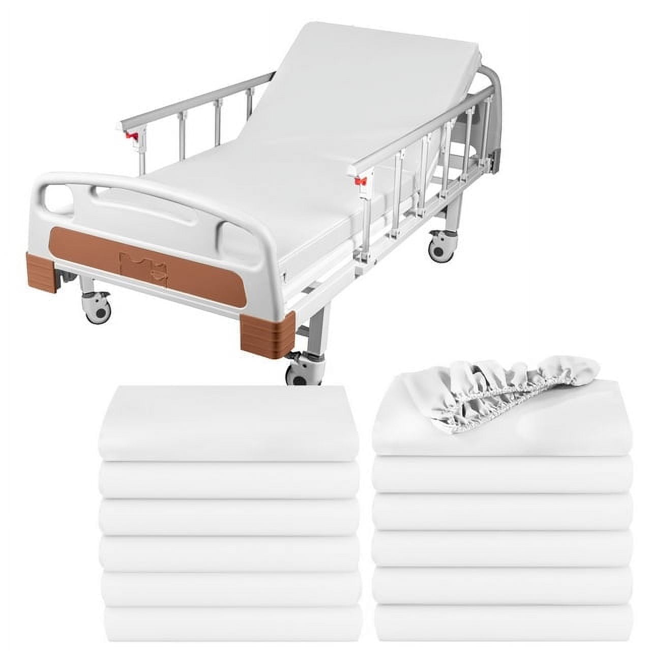 Linteum Textile 12 Pack White (42"x84"x14") Fitted Bariatric Hospital
