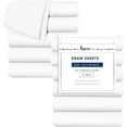 thumbnail image 1 of Linteum Textile 54x90 White Draw Sheet, 180 Thread Count Polycotton Flat Sheet (12 Pack), 1 of 5