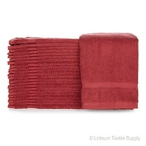 Linteum Textile Burgundy 12 Pack Luxury Hand Towel - 16x27 Inches, Premium 100% Cotton, Ultra-Soft and Highly Absorbent Towels for Bathrooms, Gyms, Showers, Hotels, and Spas