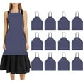 thumbnail image 1 of Linteum Textile Chef Bib Apron Navy Blue – Unisex Multipurpose Commercial Apron for Home, Restaurants and Commercial Kitchens 12 Pack, 28 x 32, 1 of 6