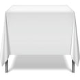 thumbnail image 1 of Linteum Textile Supply White Polyester Tablecloths - Wrinkle Resistant Square Table Covers, 52 x 52 in - Perfect for Parties, Weddings, Kitchens, Restaurants (2 Pack), 1 of 7