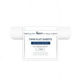 thumbnail image 1 of Linteum Textile Twin White Flat Sheet, 180 Thread Count (1 Pack, 66x104 Inches), 1 of 8